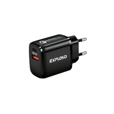 Блок питания сетевой 1 USB, Type-C Exployd EX-Z-1338, SHAFT, QC3.0,20Вт,цвет черный