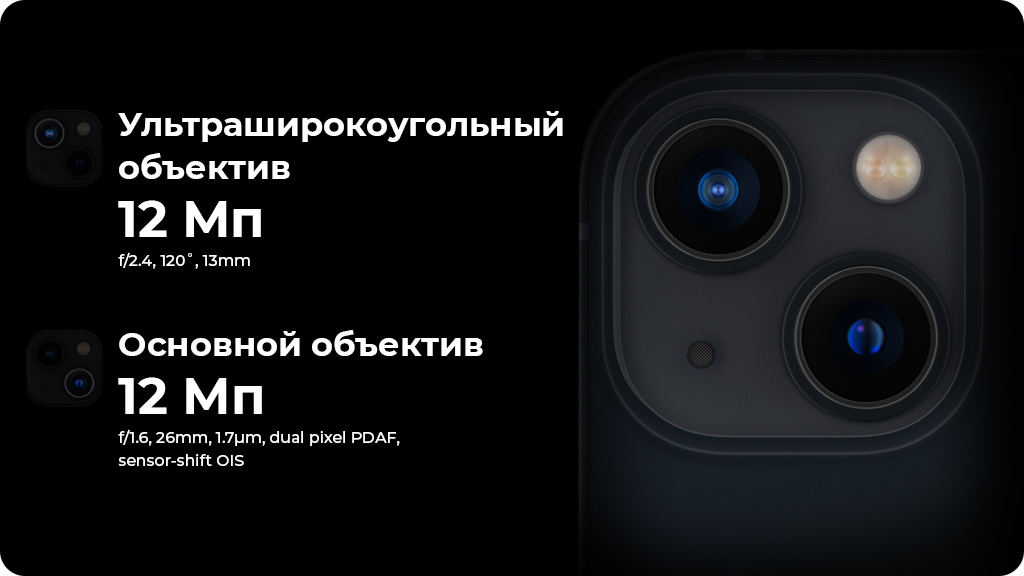 Apple iPhone 13 256Gb Тёмная ночь (IND)