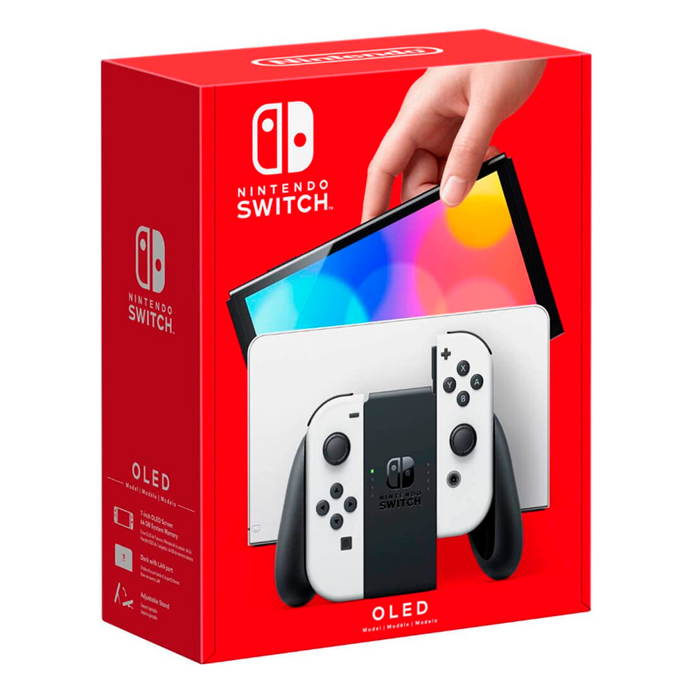 Игровая приставка Nintendo Switch OLED 64 ГБ, Белый купить в Новосибирске.  Цена 29990 в магазине Sibdroid