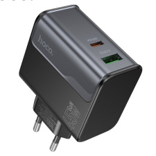Сетевое зарядное устройство HOCO CS74A,1 Type-C ,USB, 45Вт,черная