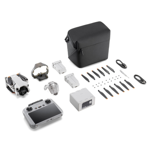 Квадрокоптер DJI Mini 4 Pro Fly More Combo Plus пульт с экраном DJI RC 2