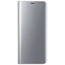Чехол книжка Clear View для Xiaomi Redmi Note 10/10 Pro Серебро