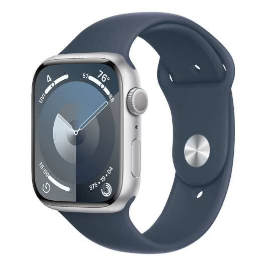 Умные часы Apple Watch Series 9 41 мм Aluminium Case Sport Band Серебристый M/L 