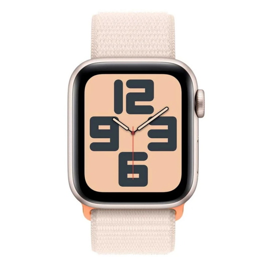 Умные часы Apple Watch Series SE 2024 40мм Starlight Aluminum Case with Sport Loop Starlight