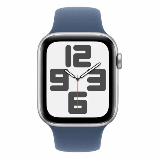 Умные часы Apple Watch Series SE 2024 44мм Silver Aluminum Case with Sport Band Denim S/M