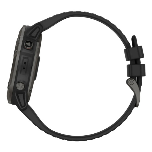 Умные часы Garmin Fenix 6X Pro Solar титановый DLC Wi-Fi NFC, серый/черный