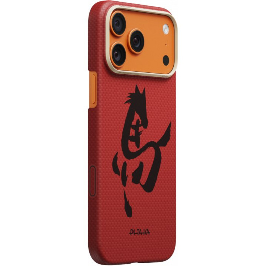 Чехол Pitaka Ink Horse Painting Ultra-Slim Case для iPhone 17 Pro Max (Cinnabar) Красный