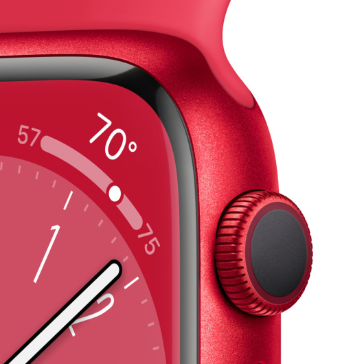 Умные часы Apple Watch Series 8 45 мм Aluminium Case Sport Band Красный M/L