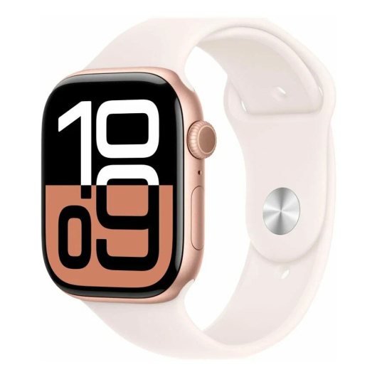Умные часы Apple Watch Series 10 42 мм Rose Gold Aluminium Case with Sport Band Light Blush S/M