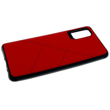 Чехол силиконовый с прерывающимися линиями для Xiaomi Redmi Note 9 Pro/9s Красный