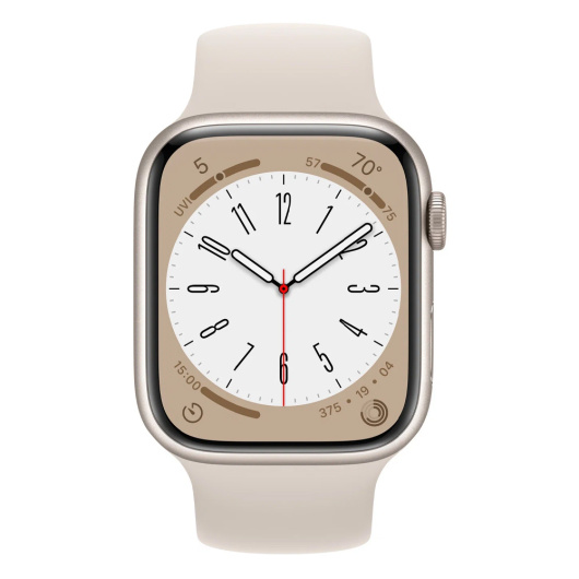 Умные часы Apple Watch Series 8 41 мм Aluminium Case Sport Band Сияющая звезда S/M (MNU93)