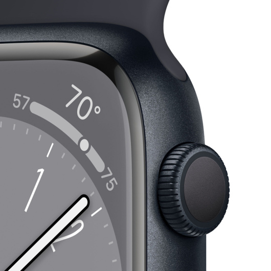 Умные часы Apple Watch Series 8 45 мм Aluminium Case Sport Band Темная ночь S/M