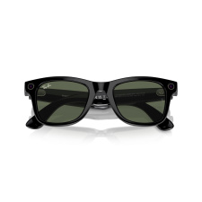 Умные очки с камерой Ray Ban Wayfarer Shiny Black/G15 Green