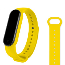 Ремешок для фитнес браслета Xiaomi Mi Band 3/4 OLLIVAN Желтый
