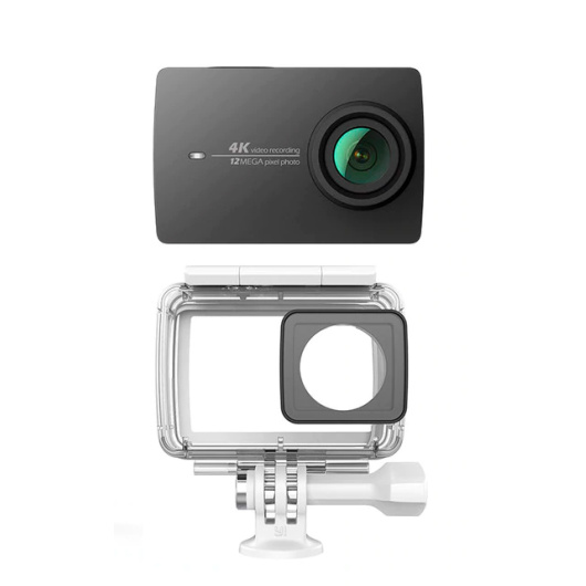 Экшн-камера YI 4K Action Camera черная + водонепроницаемый чехол Global Version
