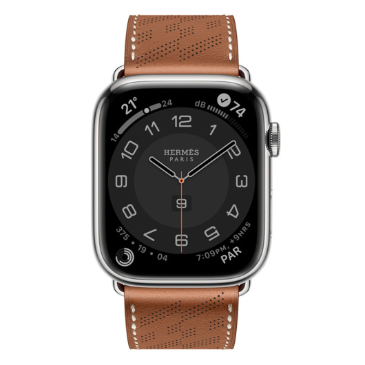 Умные часы Apple Watch Hermes Series 8 45 мм Silver Stainless Steel Case with Hermès SportBand  