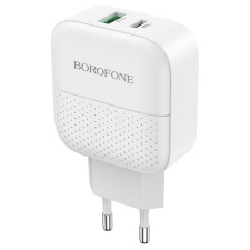 Сетевое зарядное устройство Borofone BA46A Premium, 18 Вт, белый