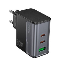 Сетевое зарядное устройство HOCO CS75A, 2 Type-C ,USB, 70Вт,черная