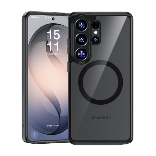Силиконовый чехол Benks Lucent Pro MagSafe для Samsung Galaxy S26 Ultra Черный