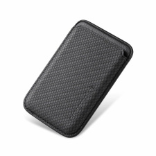 Чехол-бумажник Pitaka MagSafe Woven Wallet, цвет черный/серый, (Black/Grey)