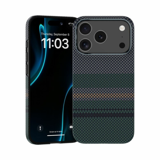 Чехол Benks ArmorAir Case built with Kevlar для iPhone 17 Pro арктическое ночное небо