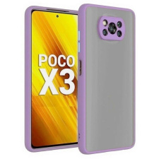 Силиконовый чехол бампер Life Time для Xiaomi Poco X3 Фиолетовый 