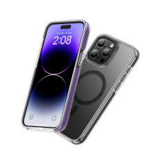 Чехол Hoco AS6 для iphone 15 Pro Max 6.7" Прозрачный Фиолетовое кольцо