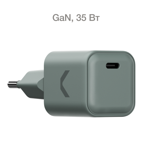 Сетевое зарядное устройство COMMO 35W Mini Charger, GaN, 1xUSB-C Серое