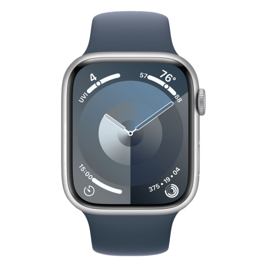 Умные часы Apple Watch Series 9 41 мм Aluminium Case Sport Band Серебристый M/L 