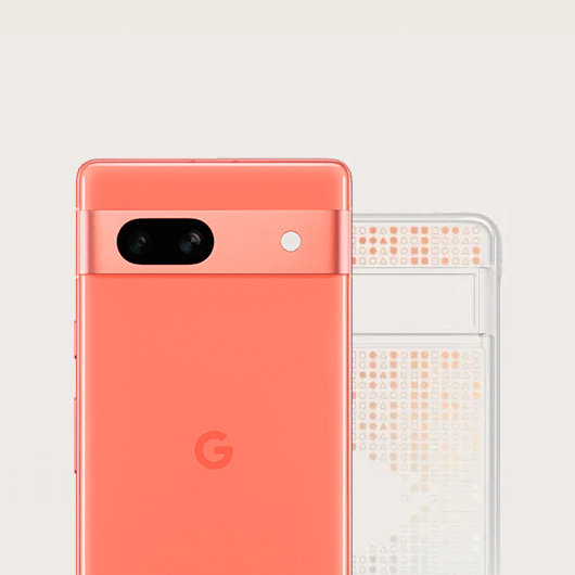 Силиконовый чехол limited edition для Google Pixel 7A  Прозрачный