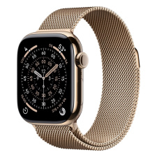 Apple Watch Series 11 Умные часы Apple Watch Series 11 42mm Gold Titanium Case with  Gold Milanese Loop Cellular watch
