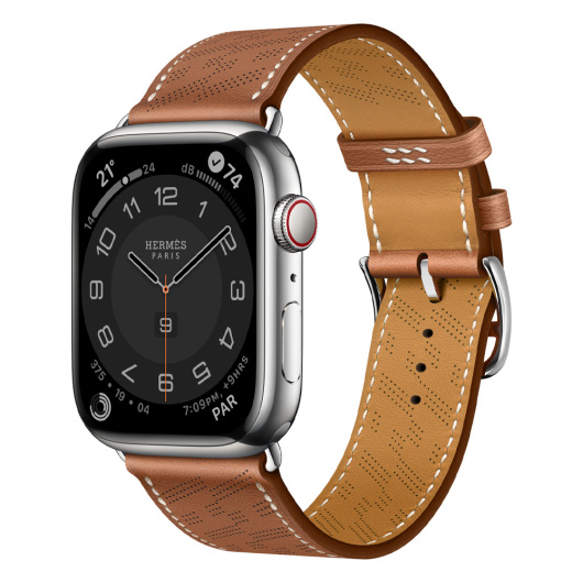 Умные часы Apple Watch Hermes Series 8 45 мм Silver Stainless Steel Case with Hermès SportBand  