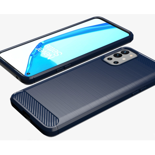Чехол Carbon для OnePlus 9R Синий