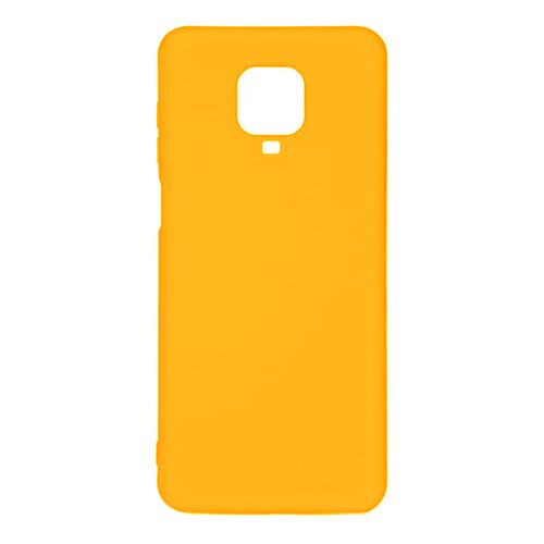 Силиконовый чехол Soft-Touch для Xiaomi Redmi Note 9 Pro/9s Желтый