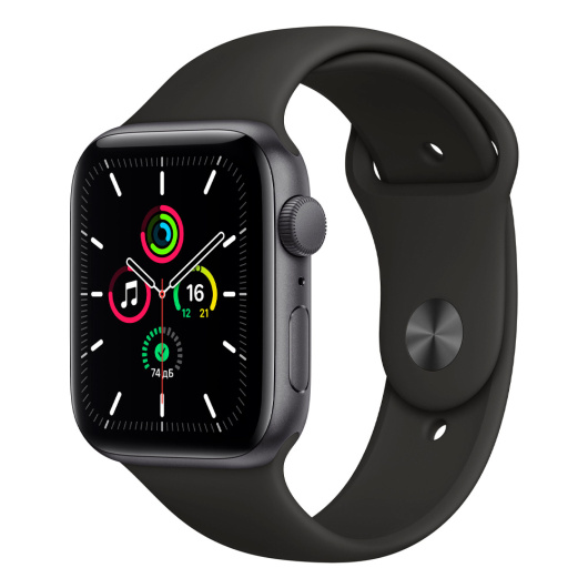 Умные часы Apple Watch SE GPS 44мм Aluminum Case with Sport Band USA Серый космос (MKQ63)