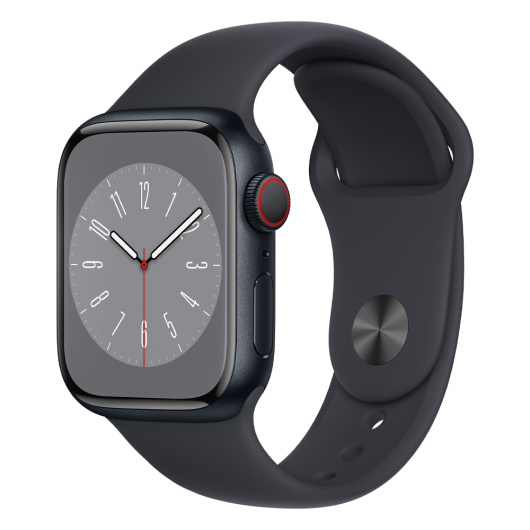 Умные часы Apple Watch Series 8 41 мм Aluminium Case Sport Band Темная ночь S/M  (MNU73)