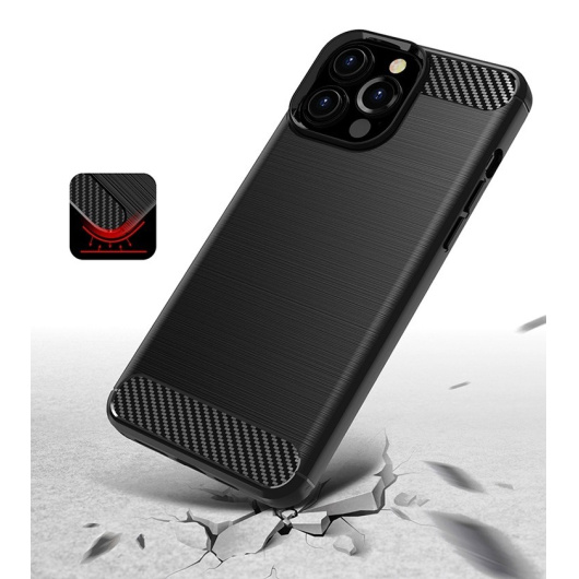 Защитный чехол Carbon для iPhone 13 Pro Черный 