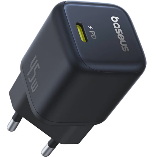Сетевое зарядное устройство Baseus PicoGo GaN Fast Charger 1C 45W Черное