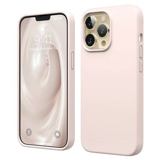 Силиконовый чехол для iPhone 14 Pro 6.1" Светло-розовый