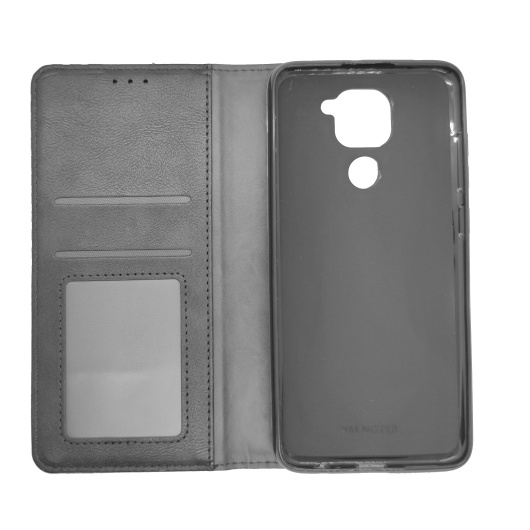 Чехол книжка Wallet для Xiaomi Redmi Note 9 Черный