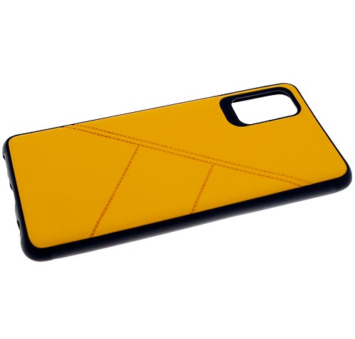 Чехол силиконовый с прерывающимися линиями для Xiaomi Redmi Note 9 Pro/9s Желтый