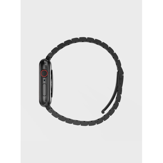 Ремешок Uniq Strova Strap Link Steel для Apple Watch 42/44 mm  Черный 