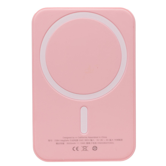 Внешний аккумулятор SafeMag 3500mAh Lightning/SafeMag (peach)