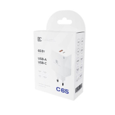 Зарядное устройство BC C65 USB/Type-C Белое