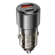 Автомобильное зарядное устройство Borofone BZ20A Smart 83W PD65W+QC3.0 USB/Type-C/5V/3A (black)