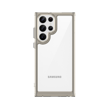 Силиконовый чехол Fusion для Samsung S22 Ultra Серый