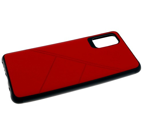 Чехол силиконовый с прерывающимися линиями Xiaomi Redmi Note 9 Красный