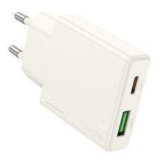 Сетевое зарядное устройство HOCO N45,1 Type-C ,1 USB, 30Вт,белая