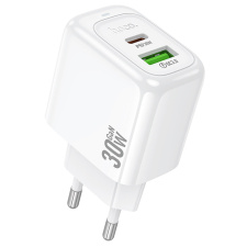 Сетевое зарядное устройство Hoco CS55A Surplus PD+QC3.0 USB/Type-C 30W (white)