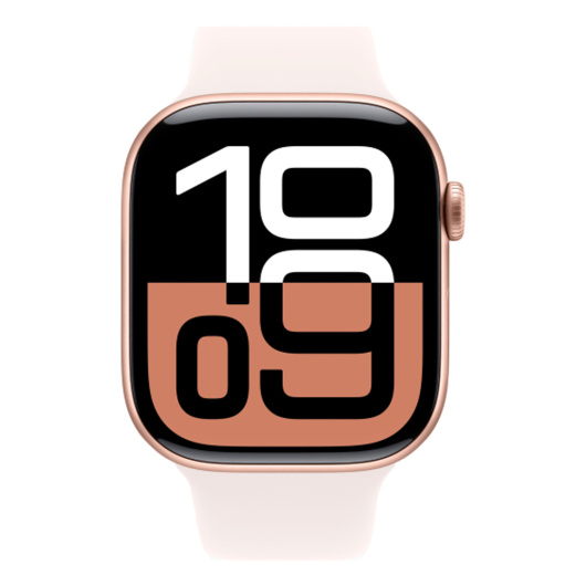 Умные часы Apple Watch Series 10 42 мм Rose Gold Aluminium Case with Sport Band Light Blush S/M
